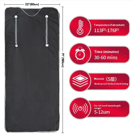 Far Infrared Sauna Blanket for Health Care